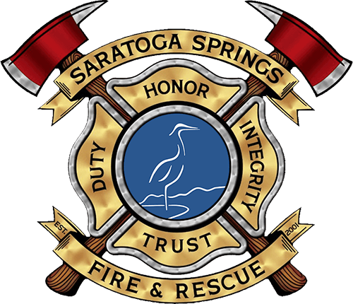Saratoga Springs Fire & Rescue badge